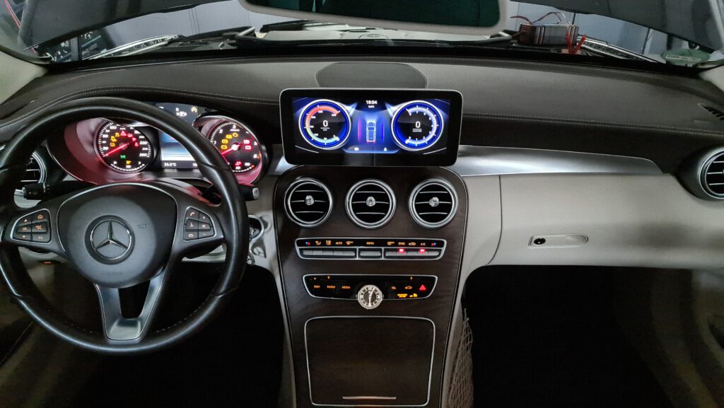 Android Navi CarPlay Einbau für Mercedes GLC X253 CarHex