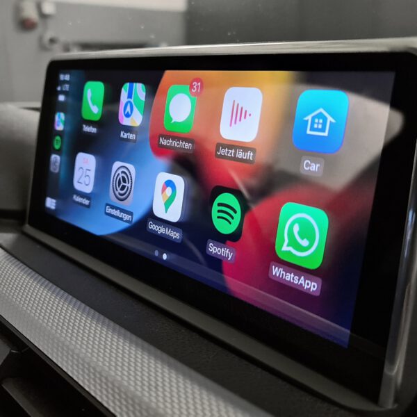 Apps, Spotfiy und Maps mit Apple-CarPlay im 3er BMW