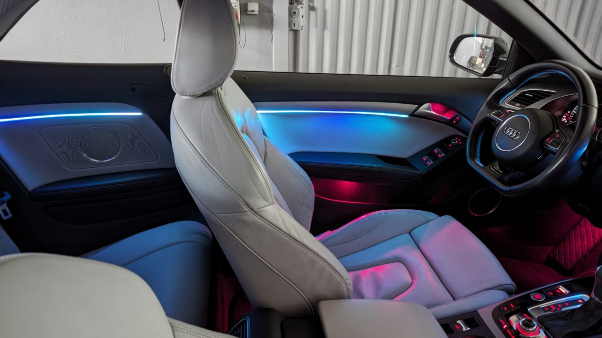 Ambientebeleuchtung für Audi A4 S4 RS4 B8/8K inkl. Einbau (Nachrüstung) – Bild 3