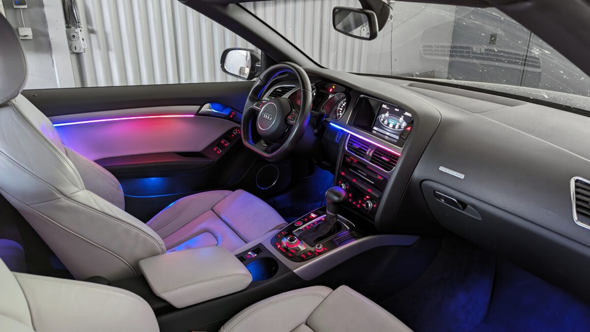 Ambientebeleuchtung für Audi A5 S5 RS5 B8/8T inkl. Einbau (Nachrüstung) – Bild 6
