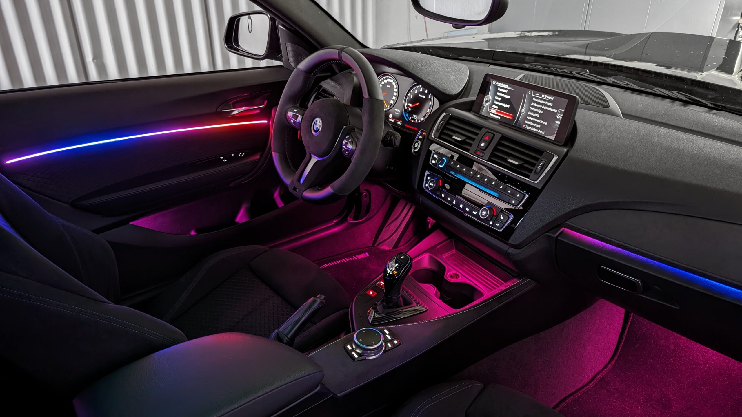 2 LED Fußraum Beleuchtung für BMW 1ER F20, F21, Led Innenbeleuchtung  Weißes Eis