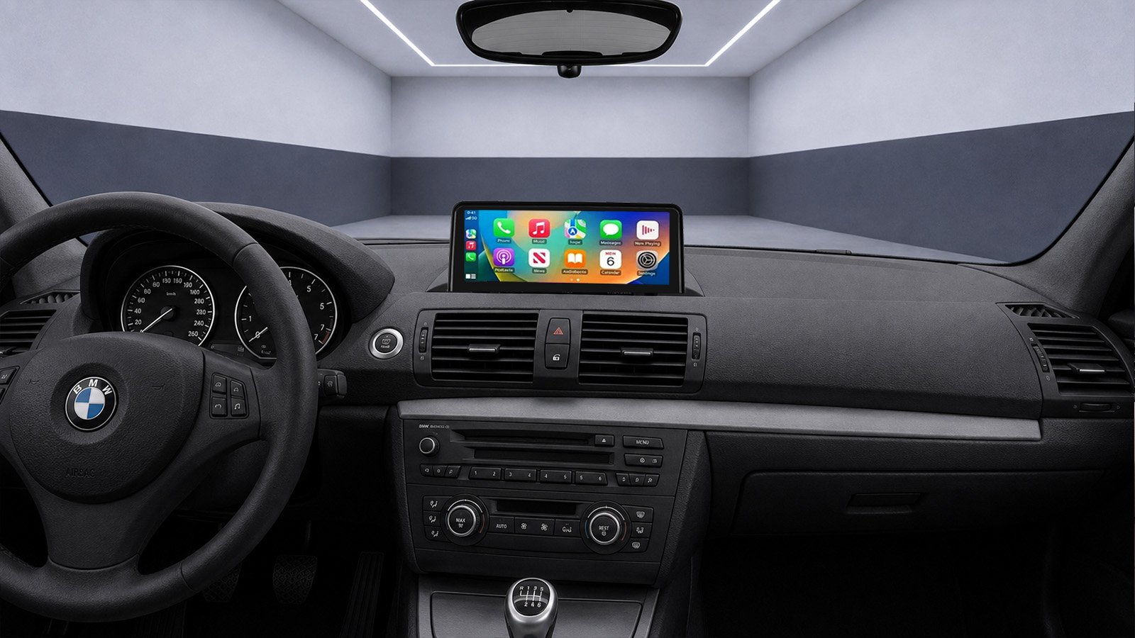 Apple-CarPlay & Android-Auto für BMW 1er E81 E82 E87 E88