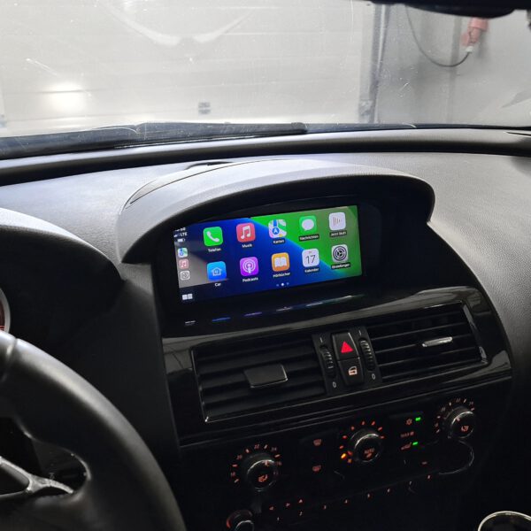 Apple-CarPlay und Android-Auto kabellos im BMW 6er E63 E64 nachrüsten mit Einbau