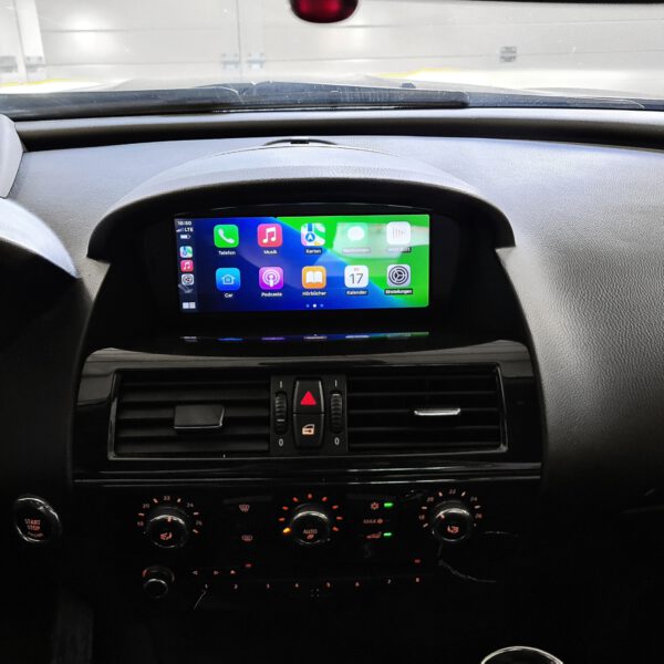 Apple-CarPlay und Android-Auto kabellos im BMW 6er E63 E64 nachrüsten mit Einbau