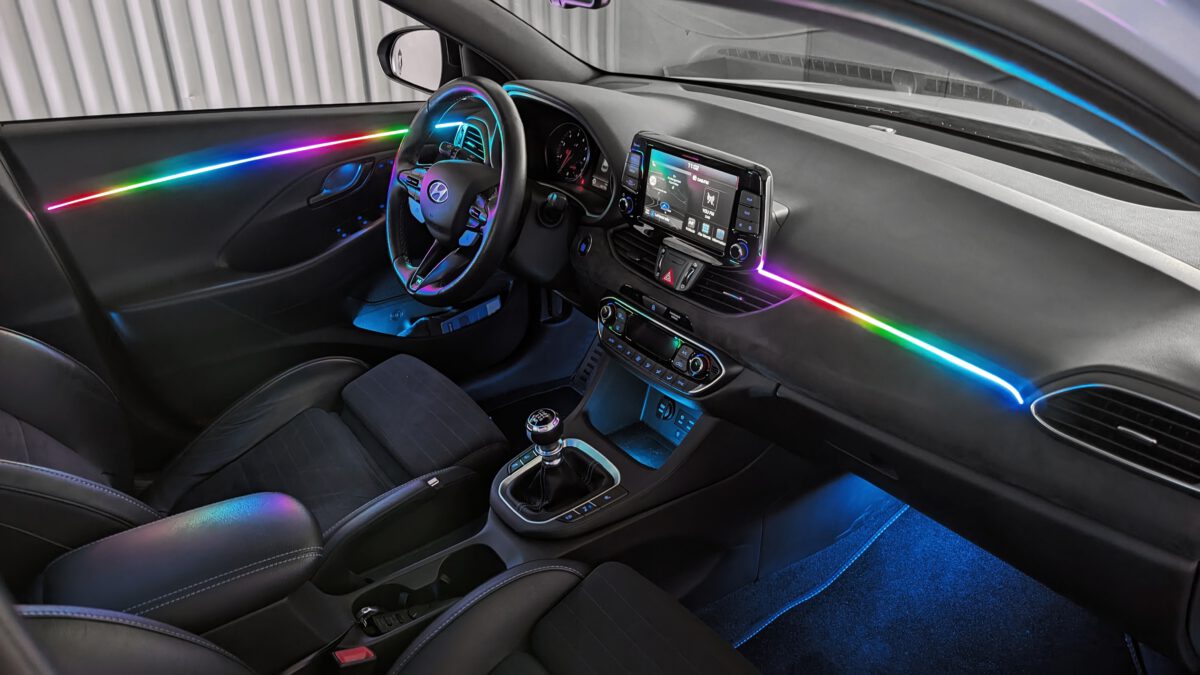 Ambientebeleuchtung für Hyundai TUCSON inkl. Einbau (Nachrüstung) – Bild 5