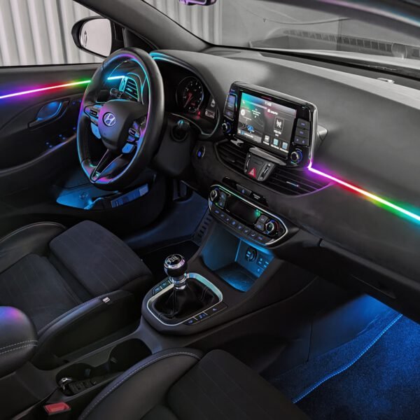 HEX-LED V2 Ambientebeleuchtung-Set für Hyundai i30 & i30N – Ansicht 5
