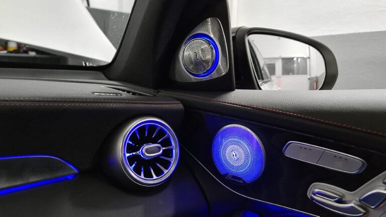 3D Hochtöner-Beleuchtung für Mercedes C-Klasse W205 inkl. Einbau (Nachrüstung)