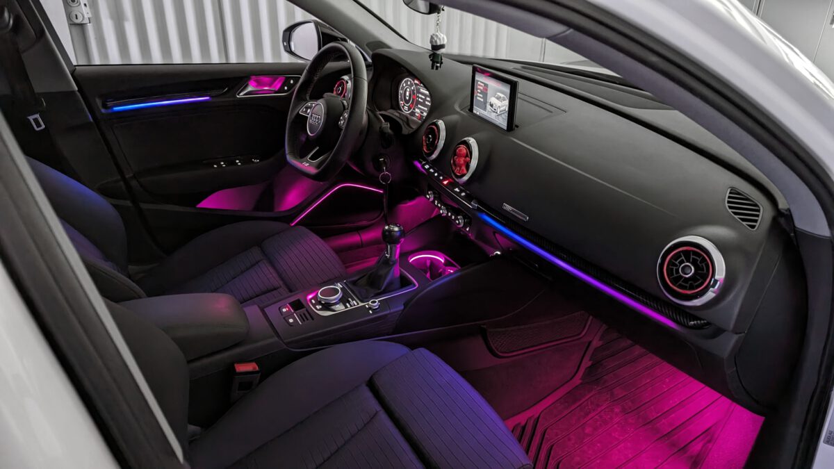 Ambientebeleuchtung für Audi A3 S3 RS3 8V inkl. Einbau (Nachrüstung) – Bild 10