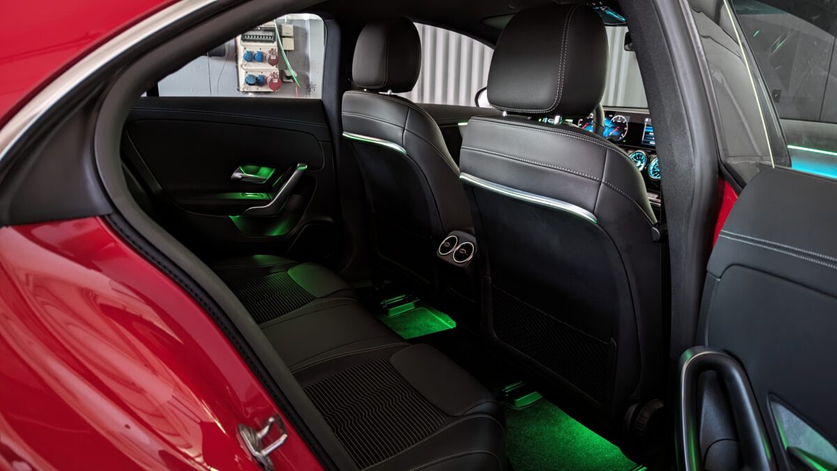 Ambientebeleuchtung für Mercedes A-Klasse W177 64 Farben inkl. Einbau (Nachrüstung) – Bild 6