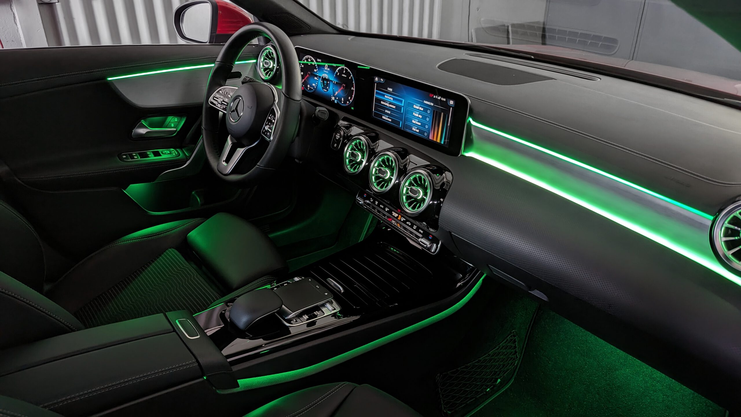 Ambientebeleuchtung für Mercedes A-Klasse W177 64 Farben inkl