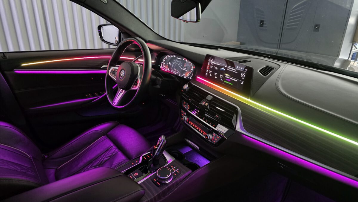 Ambientebeleuchtung für BMW 5er G30 G31 inkl. Einbau (Nachrüstung) – Bild 3