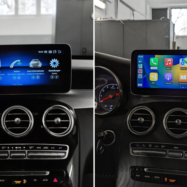 Android-Navi mit Apple-CarPlay in der Mercedes C-Klasse W205 nachrüsten