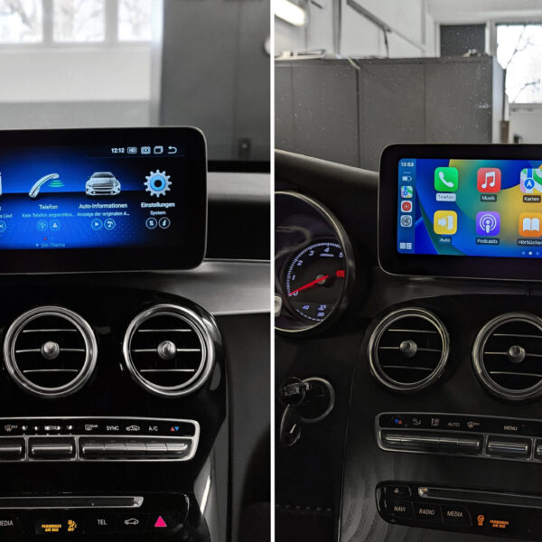Android-Navi mit Apple-CarPlay in der Mercedes C-Klasse W205 nachrüsten