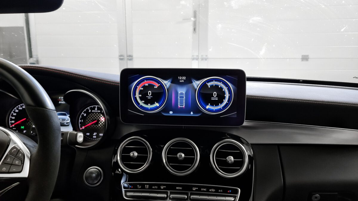 mercedes_cklasse_w205_s205_carplay_androidnavigation_nachrüsten_display_touch_1 Android-Navi mit Apple-CarPlay in der Mercedes C-Klasse W205 nachrüsten