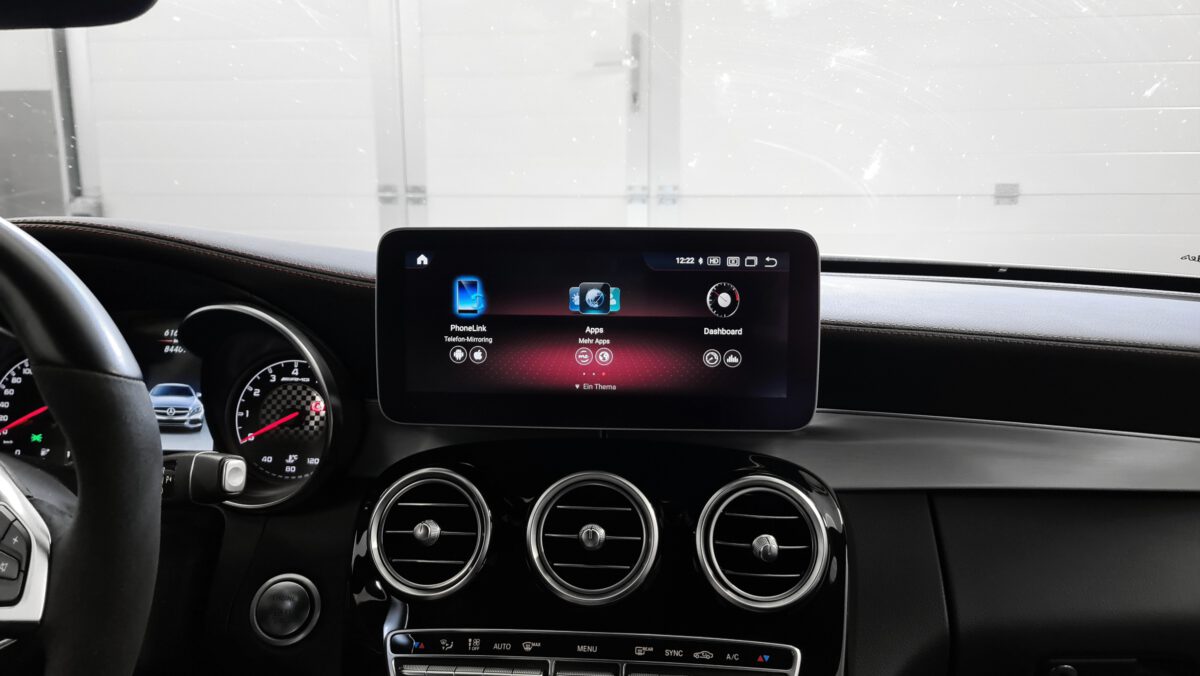 mercedes_cklasse_w205_s205_carplay_androidnavigation_nachrüsten_display_touch_3 Android-Navi mit Apple-CarPlay in der Mercedes C-Klasse W205 nachrüsten