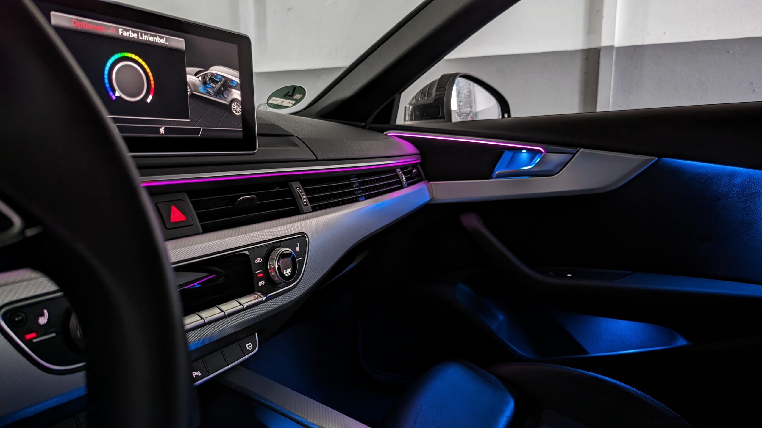 Ambientebeleuchtung für Audi A4 S4 RS4 B9 inkl. Einbau - CarHex