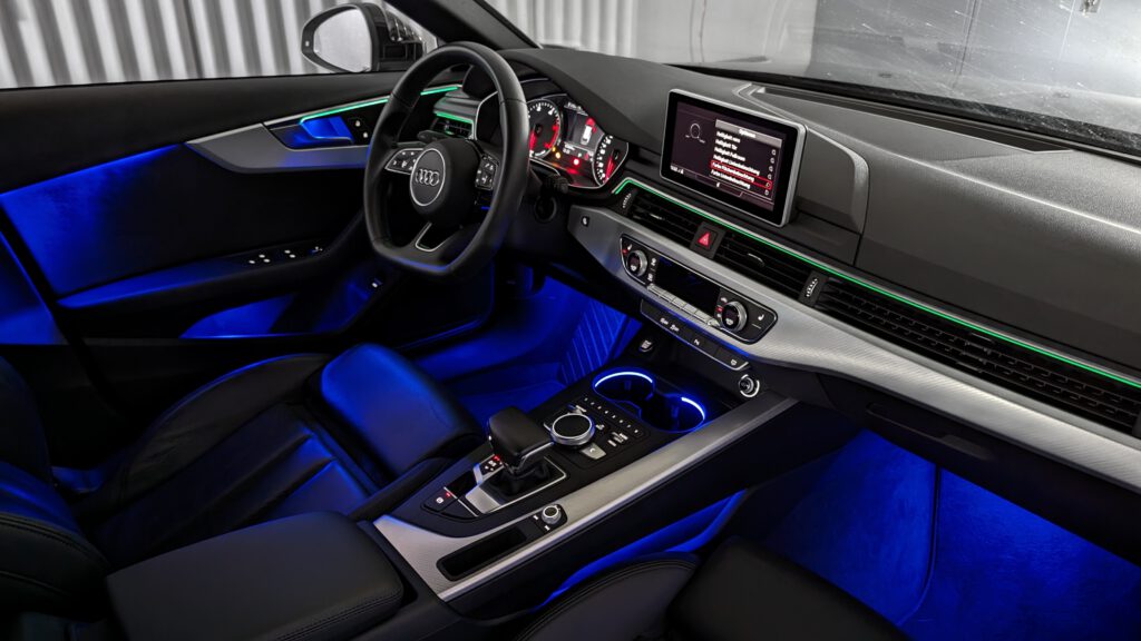 Audi A4 S4 A5 S5 Ambientebeleuchtung mit LED Innenbeleuchtung nachrüsten