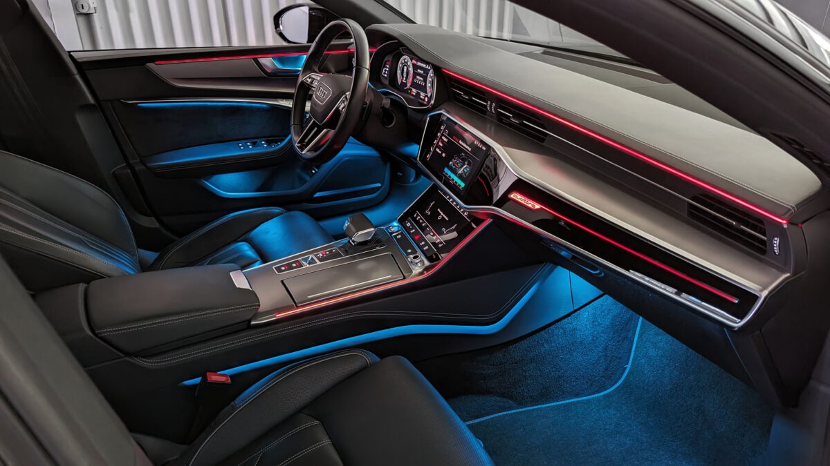 audi_a6_a7_s6_s7_c8_ambientebeleuchtung_lichtpaket_plus_nachrüstung_led_innenbeleuchtung_mmi_2 Ambientebeleuchtung für Audi A7 S7 C8/4K inkl. Einbau (Nachrüstung) – Bild 14