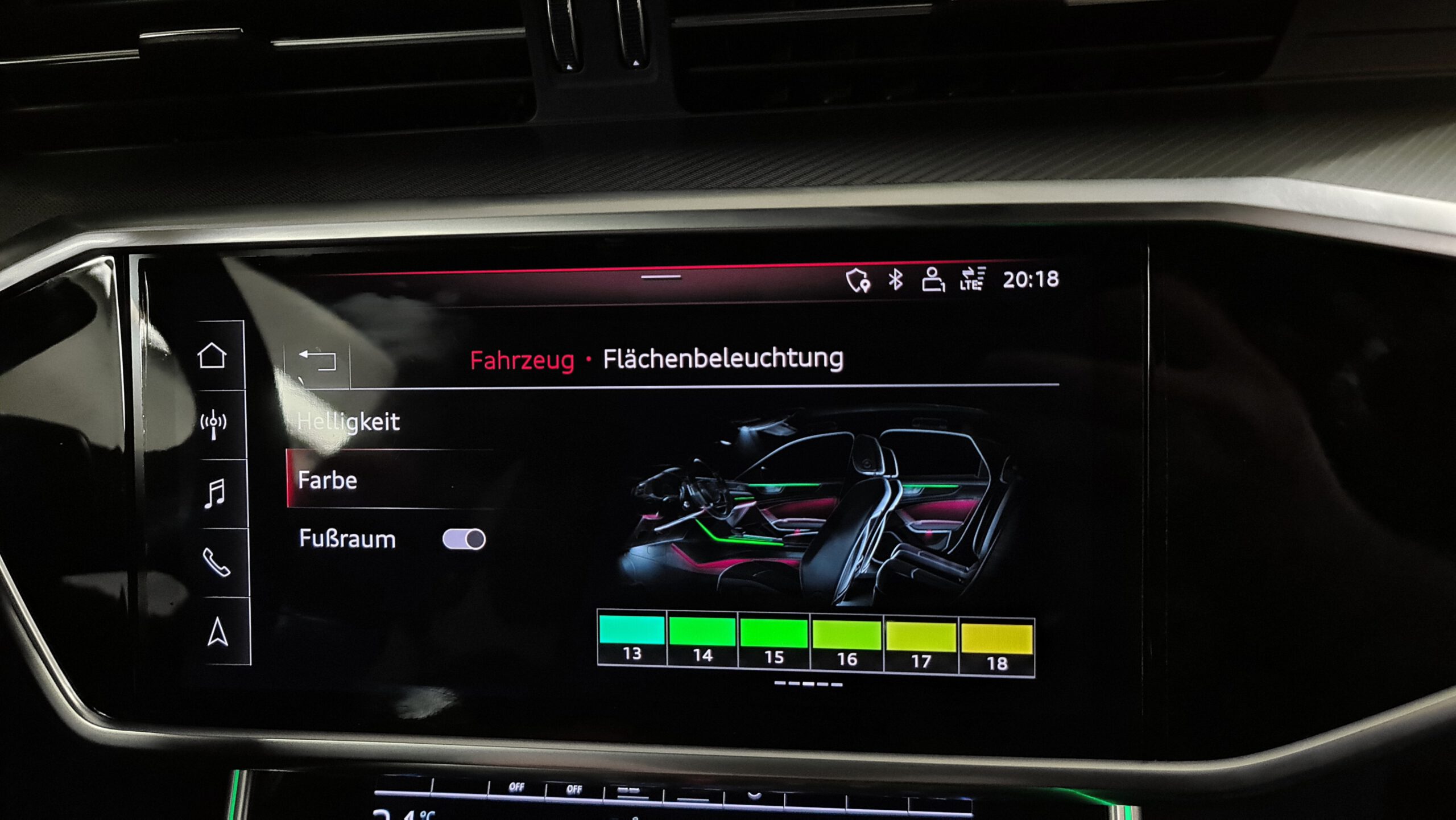Ambientebeleuchtung für Audi A6 S6 C8/4K inkl. Einbau - CarHex