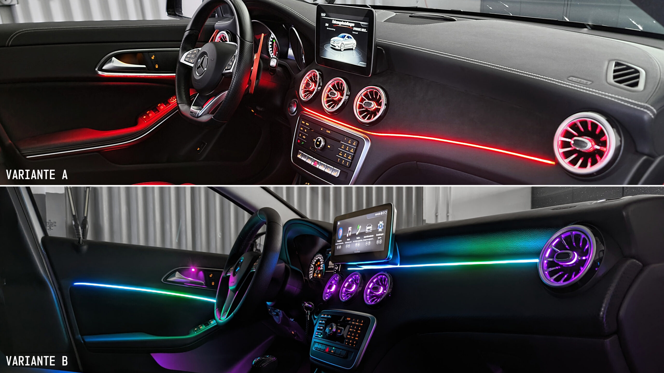 Individuelle Nachrüstung Ambientebeleuchtung RGB alle Fahrzeuge