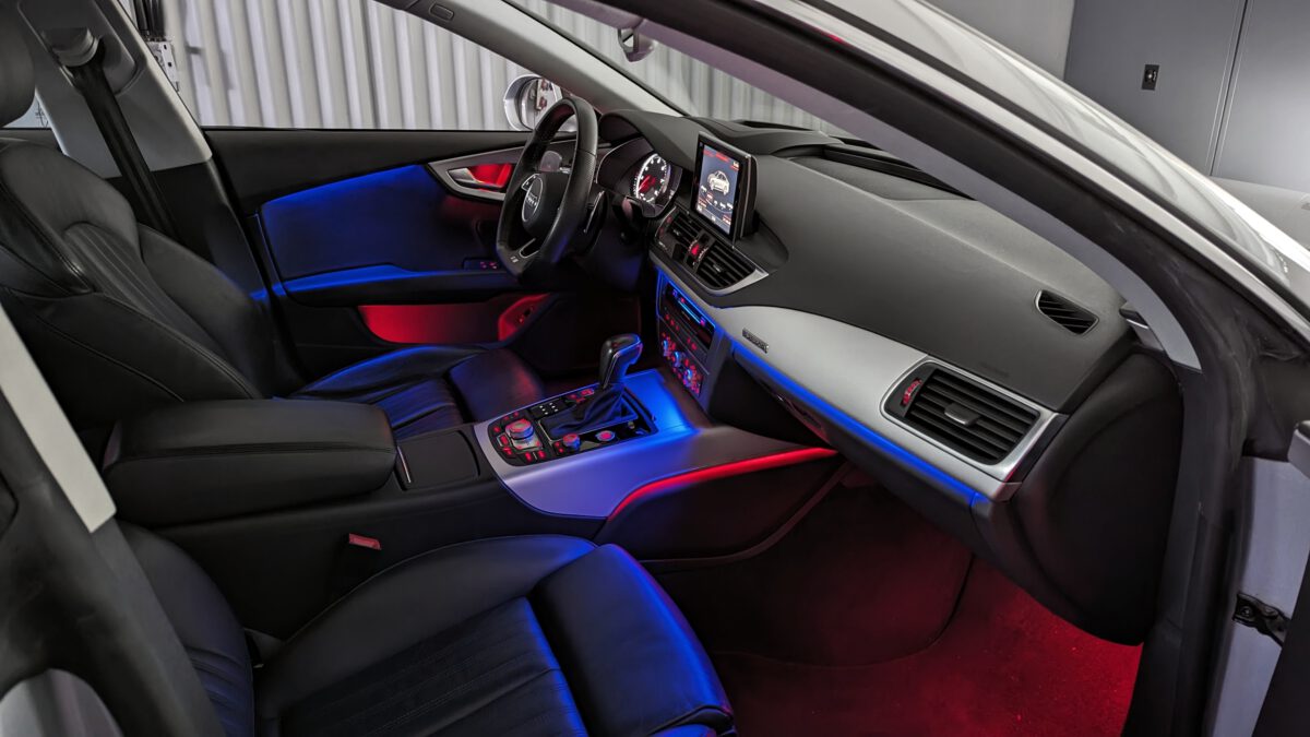 Ambientebeleuchtung für Audi A7 C7/4G inkl. Einbau (Nachrüstung) – Bild 4