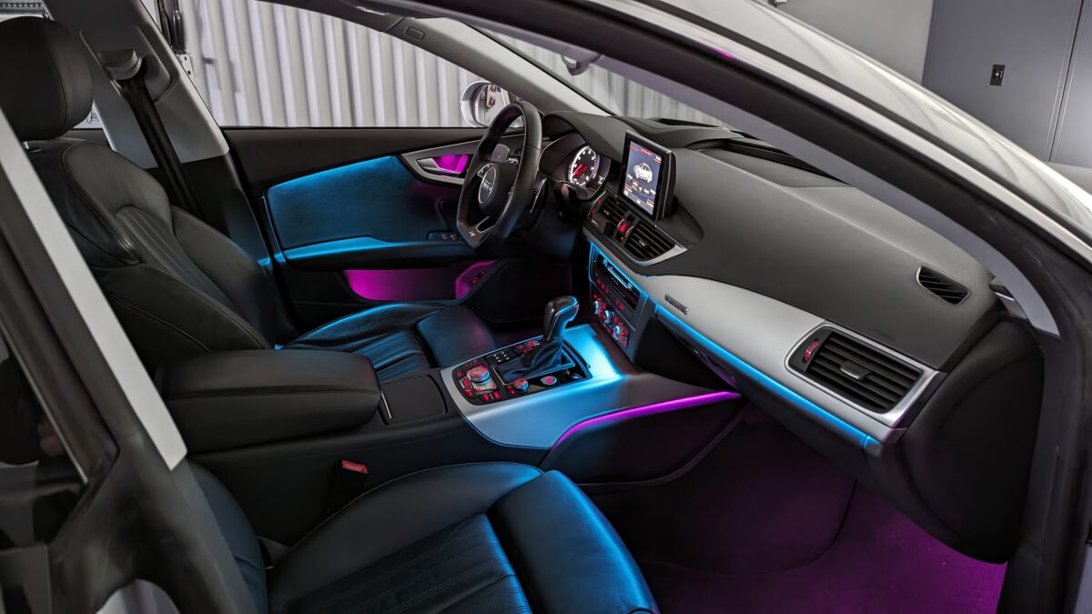 Ambientebeleuchtung für Audi A7 C7/4G inkl. Einbau (Nachrüstung) – Bild 2