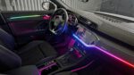 Audi Q3 SQ3 F3: Ambientebeleuchtung nachrüsten mit Einbau bei CarHex. Dynamic-Mode und Steuerung über das Audi MMI-Display