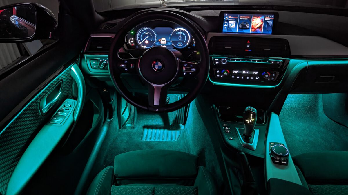 Ambientebeleuchtung für BMW M3 F80 (iDrive-Steuerung) inkl. Einbau – Bild 9