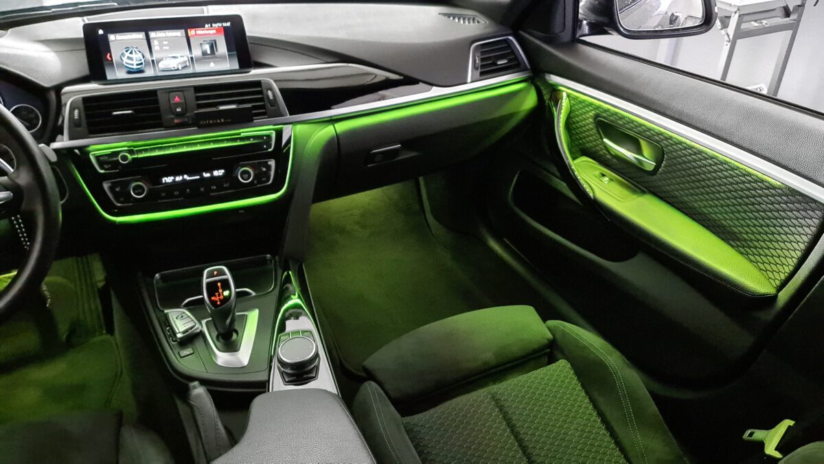 Nachrüstung der Ambientebeleuchtung im BMW 3er F30 F31 F34 mit iDrive-Steuerung