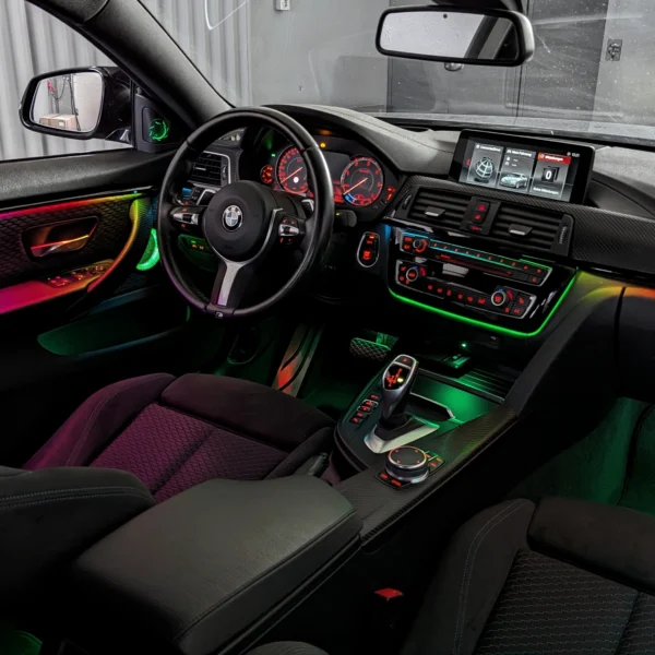 Ambientebeleuchtung für BMW M4 F82 F83 (iDrive-Steuerung) inkl. Einbau – Ansicht 11