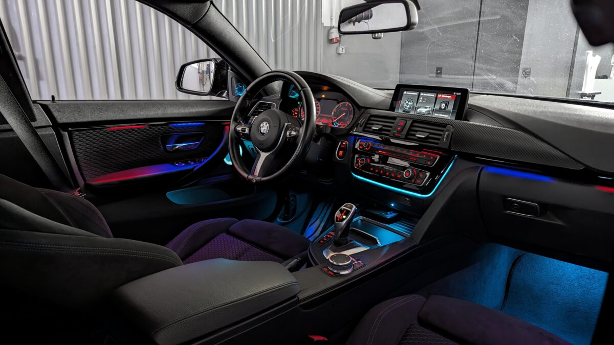 Ambientebeleuchtung für BMW 4er F32 F33 F36 (iDrive-Steuerung) inkl. Einbau – Bild 8