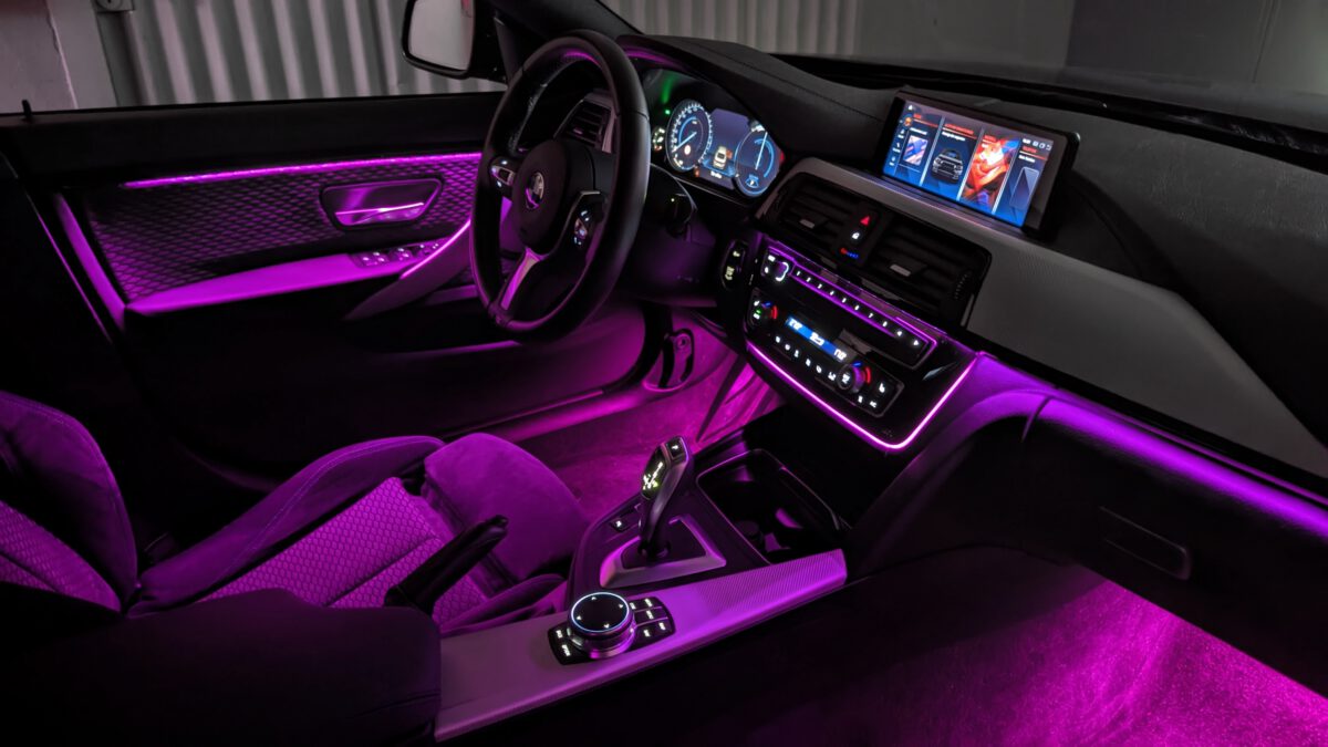 Ambientebeleuchtung für BMW 4er F32 F33 F36 (iDrive-Steuerung) inkl. Einbau – Bild 9