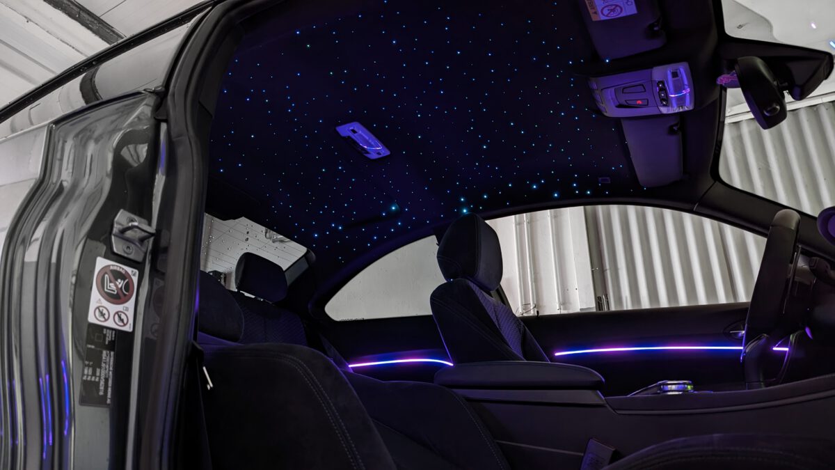 Sternenhimmel LED für BMW 3er E90 E91 E92 inkl. Einbau (Nachrüstung) – Bild 4