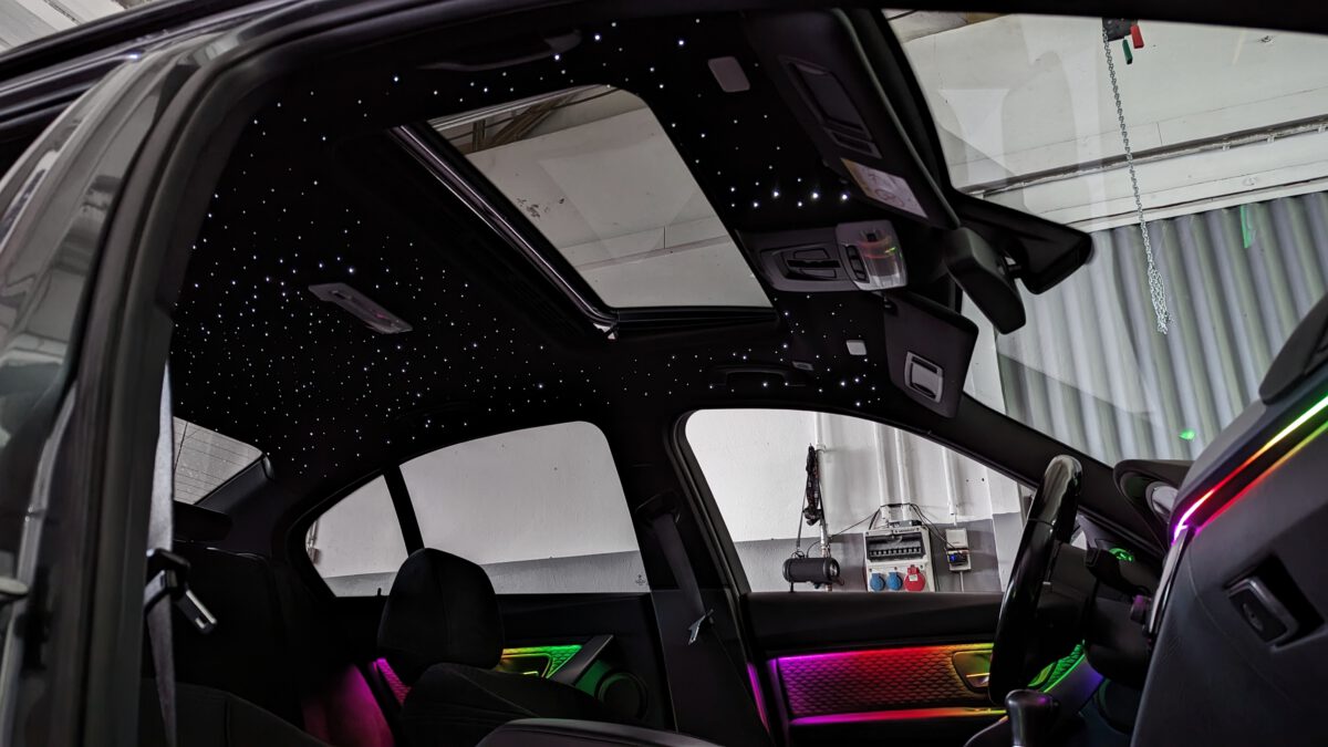 bmw_3er_4er_f30_f31_f32_f36_m3_m4_sternenhimmel_nachrüstung_led_sternschnuppen_1 Sternenhimmel LED für BMW 4er G22 G26 inkl. Einbau (Nachrüstung) – Bild 4