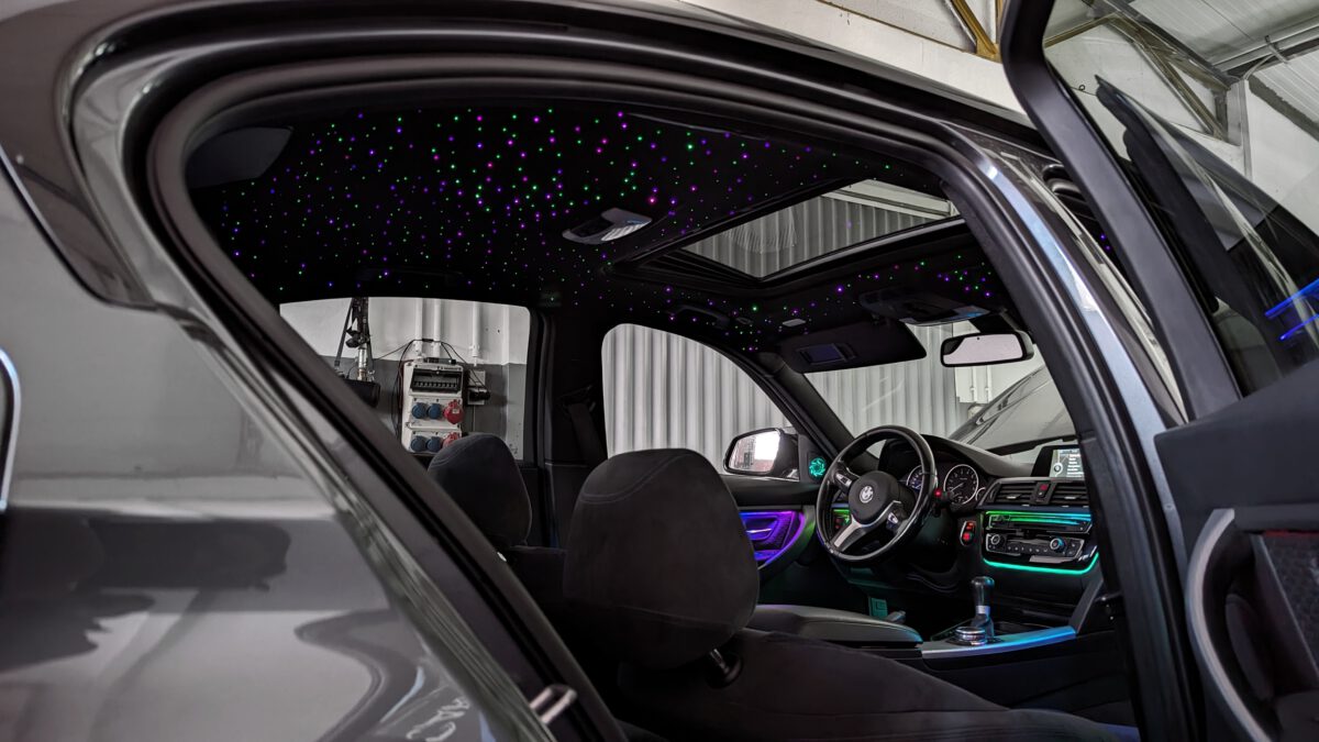 bmw_3er_4er_f30_f31_f32_f36_m3_m4_sternenhimmel_nachrüstung_led_sternschnuppen_2 Sternenhimmel LED für BMW 4er G22 G26 inkl. Einbau (Nachrüstung) – Bild 2