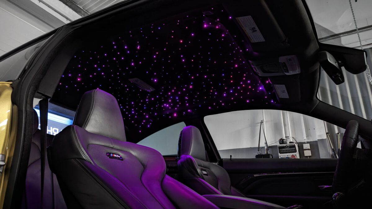 bmw_4er_f32_f36_m4_sternenhimmel_led_nachrüsten_f82_funkel_1 Nachrüstung des LED Sternenhimmel im BMW 4er M4