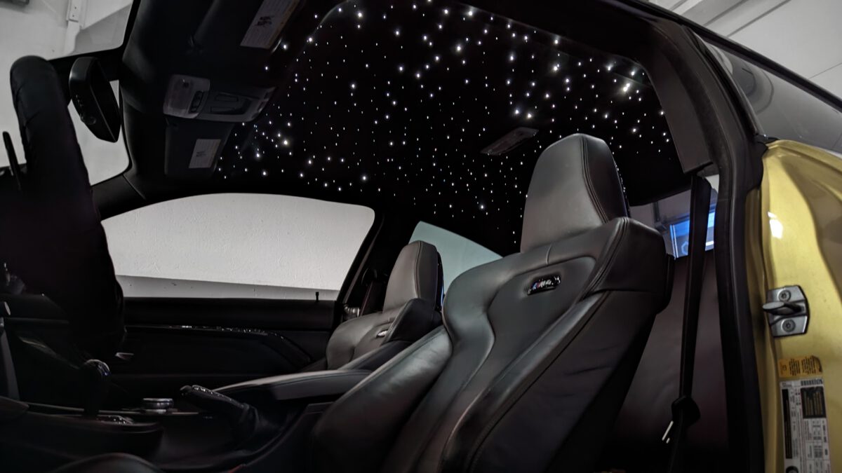 bmw_4er_f32_f36_m4_sternenhimmel_led_nachrüsten_f82_funkel_2 Nachrüstung des LED Sternenhimmel im BMW 4er M4