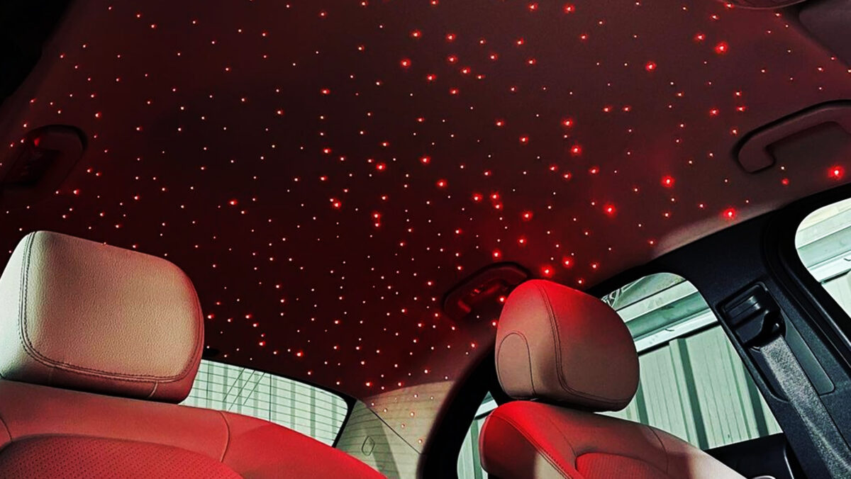 20220331_100ad525 Sternenhimmel LED für Mercedes C-Klasse W205 inkl. Einbau (Nachrüstung) – Bild 3