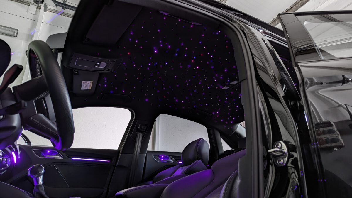 Sternenhimmel LED für Audi A3 S3 RS3 8V inkl. Einbau (Nachrüstung) – Bild 3