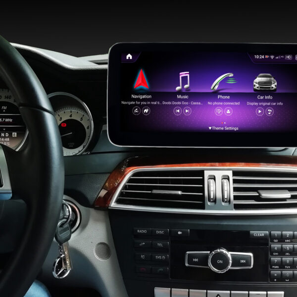Mercedes C-Klasse W204 Android-Navi mit Apple-Carplay nachrüsten und Einbau