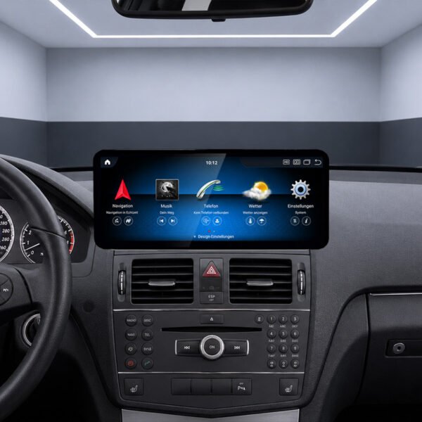 Android-Navigation (+ Apple-CarPlay) Touch für Mercedes C-Klasse W204 (inkl. Einbau) – Ansicht 2