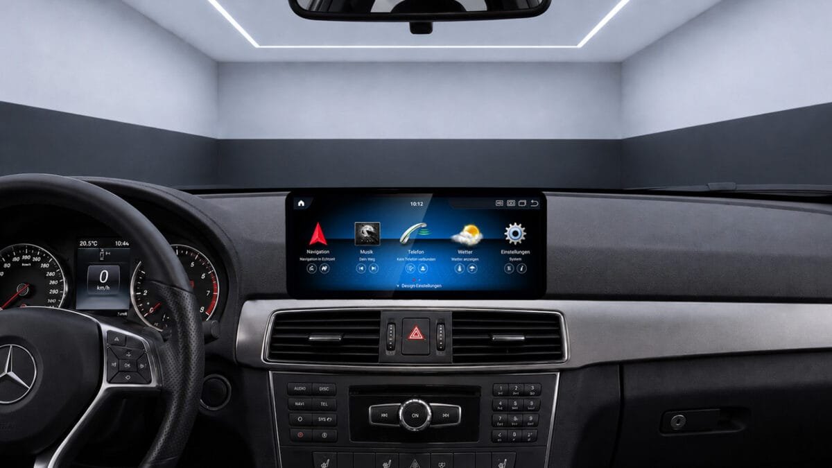 Android-Navigation (+ Apple-CarPlay) Touch für Mercedes C-Klasse W204 (inkl. Einbau) – Ansicht 5