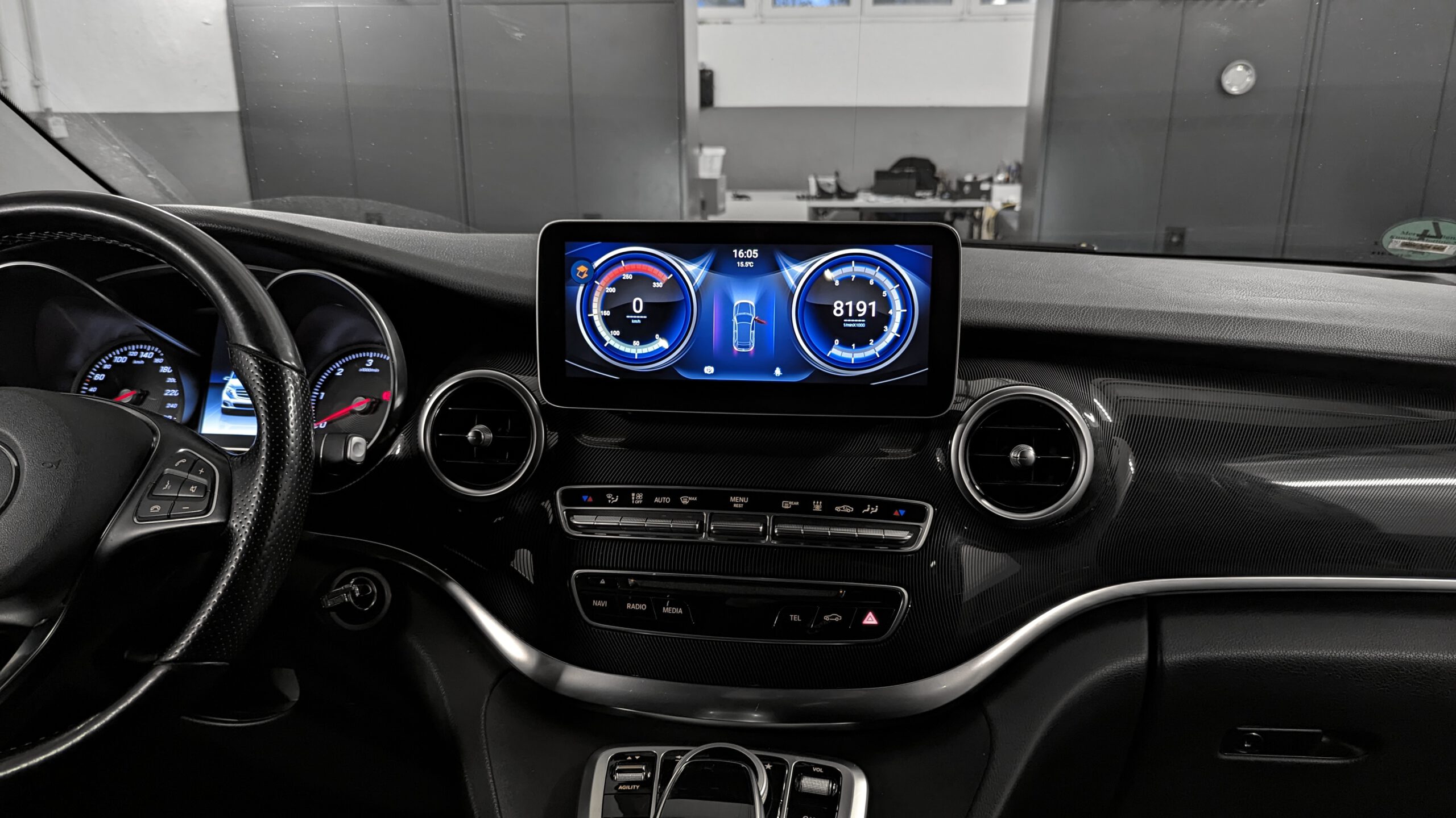 Android-Navi (+ CarPlay & Einbau) für Mercedes V-Klasse W447 - CarHex