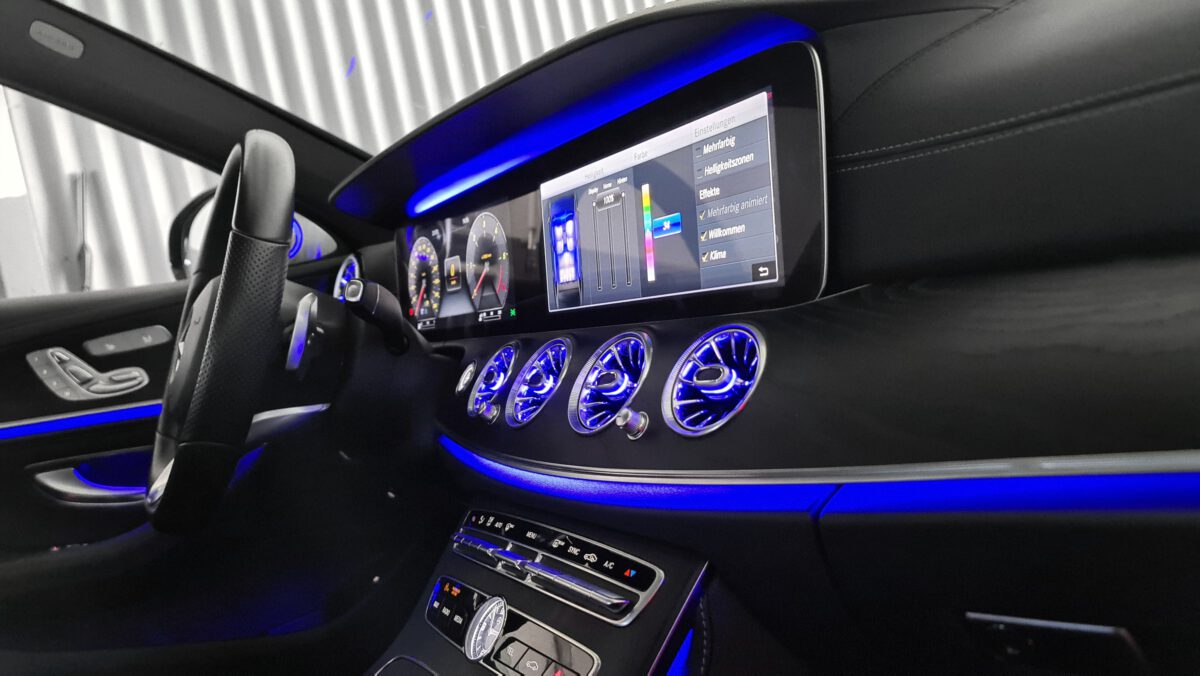 Mercedes E-Klasse W213 AMG beleuchtete Luftdüsen Turbinen nachrüsten