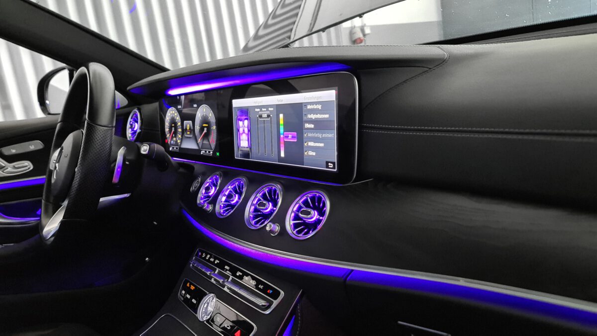 Mercedes E-Klasse W213 AMG beleuchtete Luftdüsen Turbinen nachrüsten