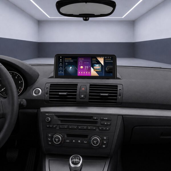 Android-Navigation V2 (Black-Frame & CarPlay) Touch für BMW 1er E81 E82 E87 E88