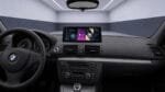 Android-Navi V2 App-Menü im BMW 1er E81 E82 E87 E88 Cockpit