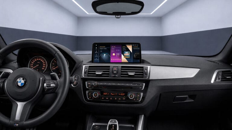 Android-Navigation V2 (Black-Frame & CarPlay) Touch für BMW 1er F20 F21
