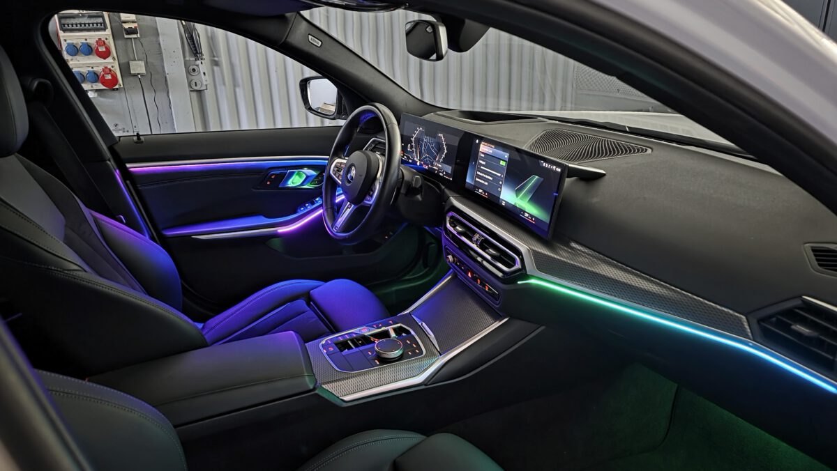 Ambientebeleuchtung für BMW 3er G20 G21 (iDrive-Steuerung) inkl. Einbau – Bild 7