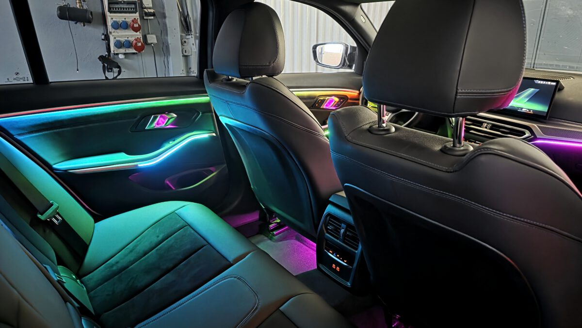 Ambientebeleuchtung für BMW 3er G20 G21 (iDrive-Steuerung) inkl. Einbau – Bild 3